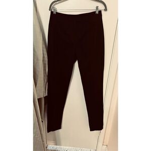 PROENZA SCHOULER BLACK STRETCH PANTS BACK ZIP ANKLES SIZE 6